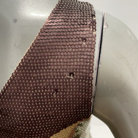 Sheri Bodell Sequined Gold Brown Cocktail Mini Dress Size S BNWT - Picture 15 of 15